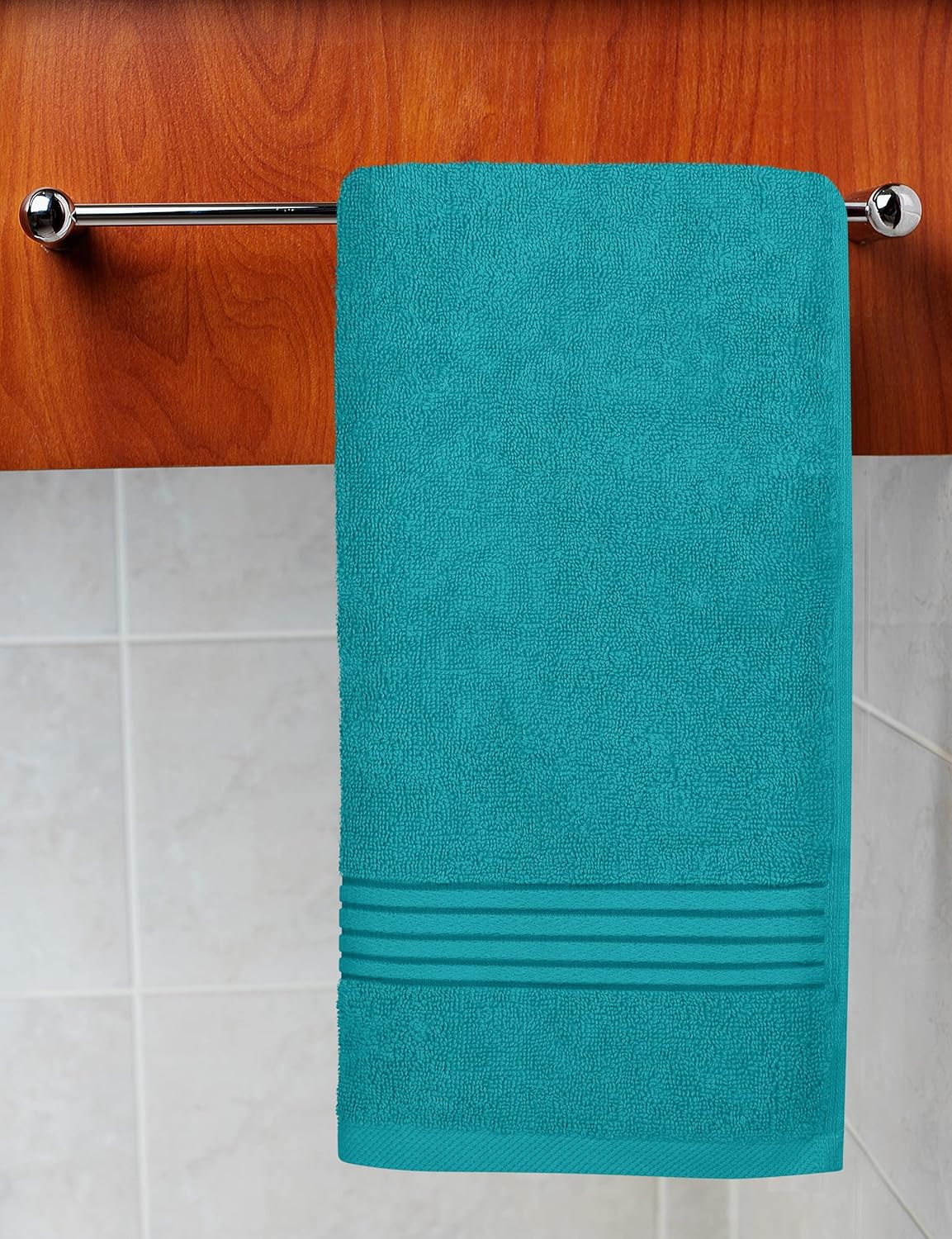 Utopia Towels 6 Piece Premium Hand Towels Set, (16 x 28 inches) 100% Ring Spun Cotton, Lightweight and Highly Absorbent Towels for Bathroom, Travel, Camp, Hotel, and Spa (Turquoise)